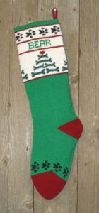 22" Dog Stocking in Kelly