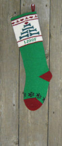 Dog Christmas Stocking 16 inch