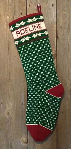 Holly Nordic Christmas Stockings