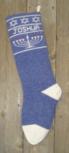 Hanukkah stockings blue