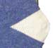 blue holiday stocking 100% wool 