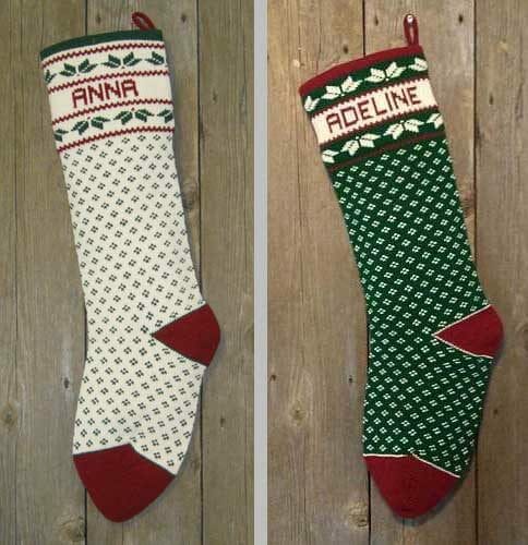 Holly Style Nordic Christmas Stockings