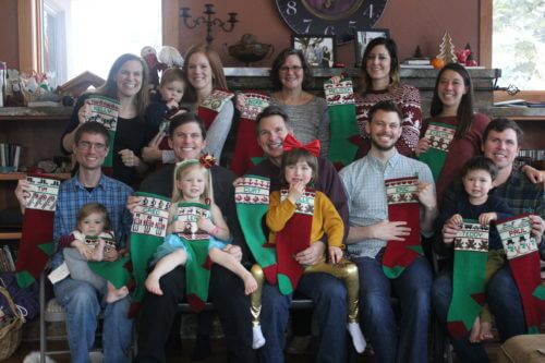 Family with stockings