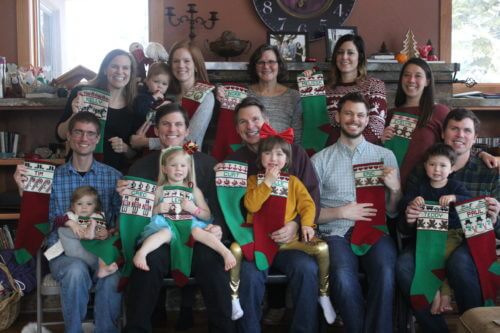 Family with stockings