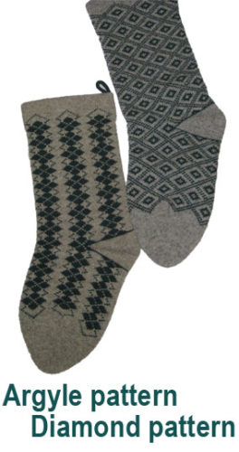 Argyle stockings for Christmas