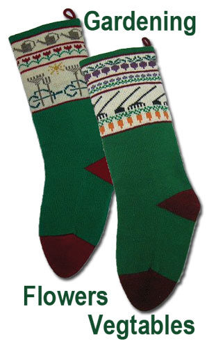 Flower and Vegetable farmers Christmas Stockings