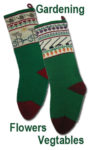 Flower and Vegetable farmers Christmas Stockings
