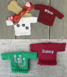 sweater ornaments for tree